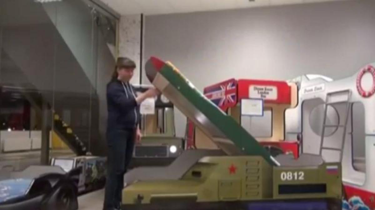 Russia causes stir over childrens bed shaped like missile that downed MH17 plane